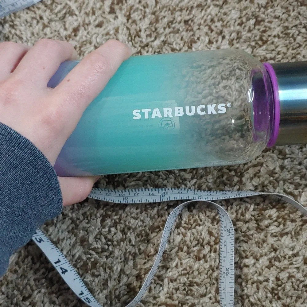 Starbucks ombre glass